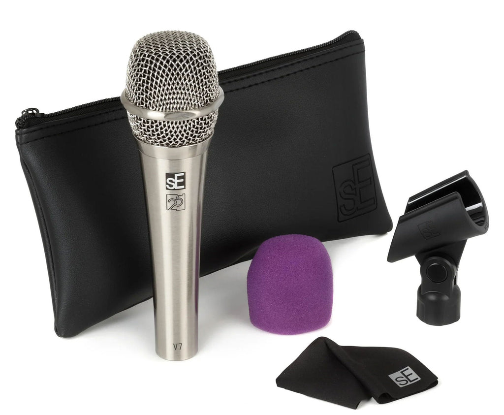 SE ELECTRONICS V7 Nickel 25th Anniversary Edition — Microphone, studio recording microphone body