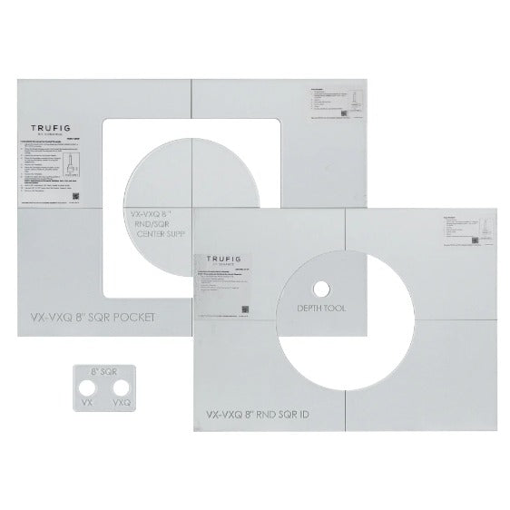 Sonance VX/VXQ Square TRUFIG Router Template 8in