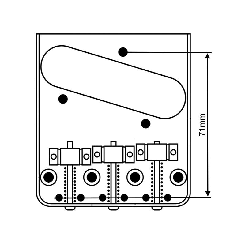 Vega Trem VT2ND Tele Trem Classic No Drill – Gold