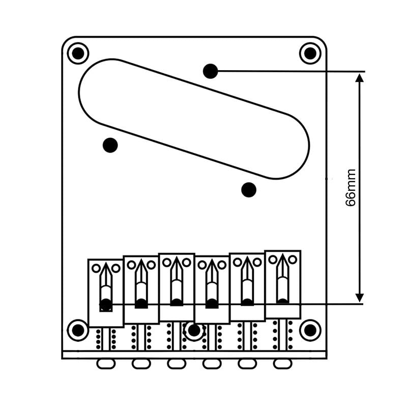 Vega Trem VT2MD Tele Trem Modern No Drill – Gold