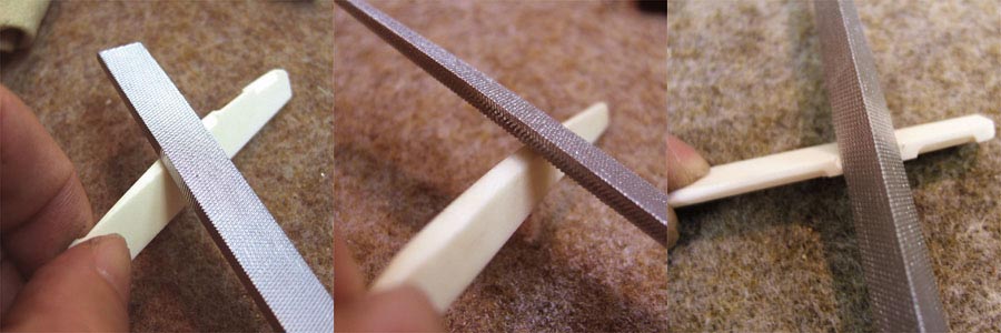 Hosco TL-BF3 Nut & Saddle Shaping File Set